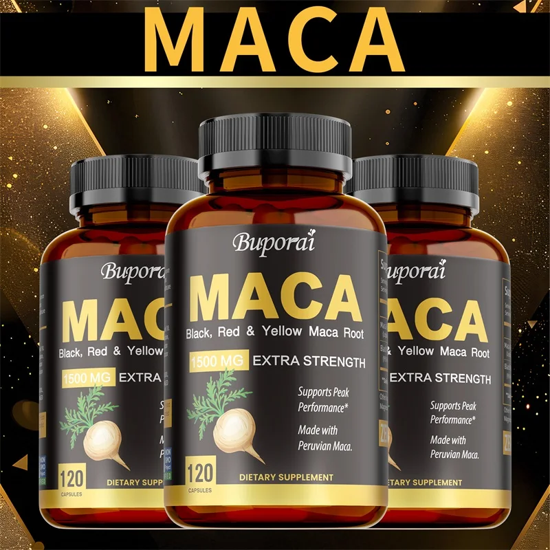Herbal Supplement - マカカプセル - サイズを大きくし、硬さを高め、強度を改善し、太らせ、疲労を軽減します
