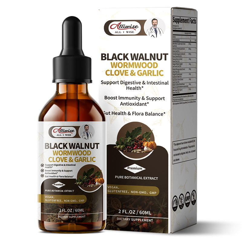 Herbal Supplement - アリワイズ ブラックウォールナット ライラック ドロップ ウォームウッド クローブバッド配合