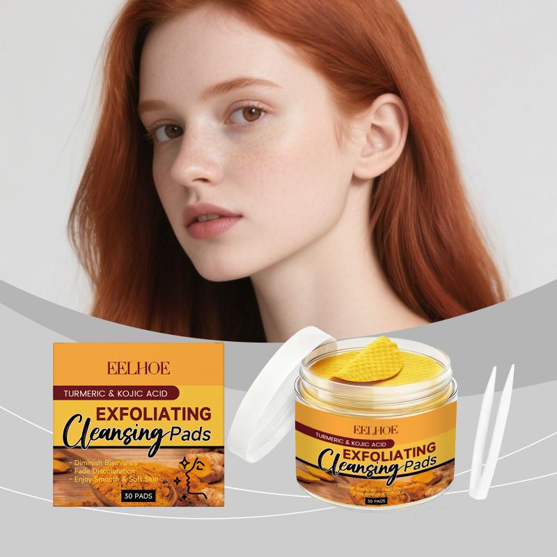 Turmeric - ターメリックコジック酸クレンジングパッドは、優しく角質を取り除き、肌を深く洗浄し、シミを白くし、明るくし、顔のケアを維持します。