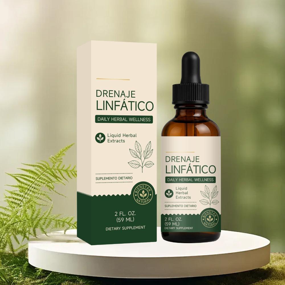 Herbal Supplement - 59ml リンパドレナージドロップス デイリーハーブウェルネスリキッド ハーブエキス 栄養補助食品 体の活力を高める健康的なドロップス