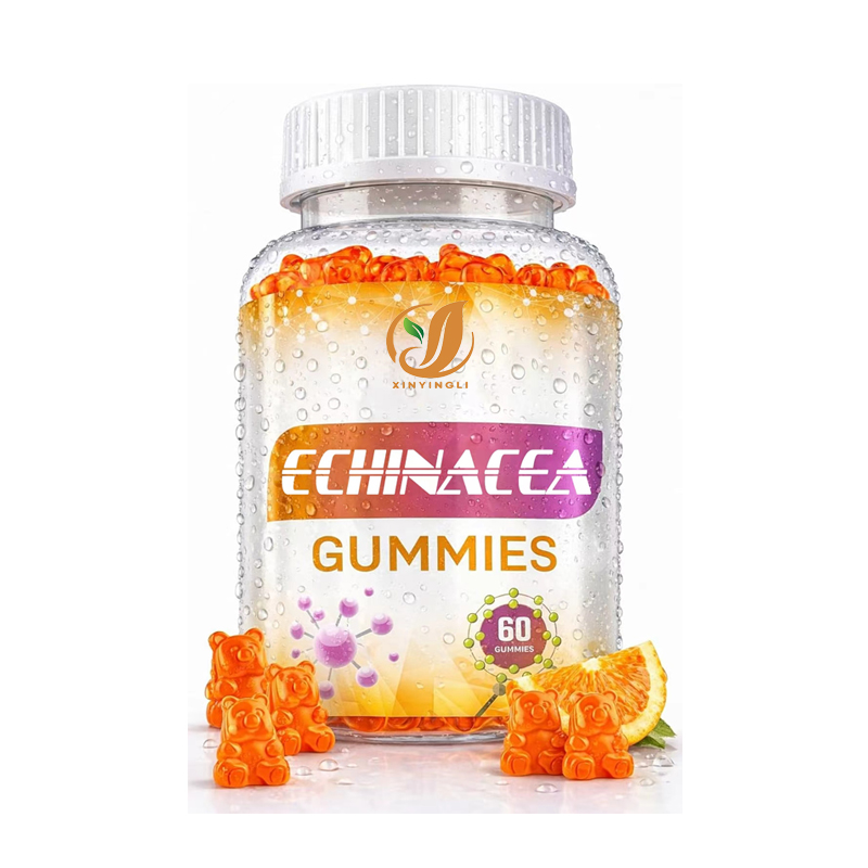 Echinacea - エキナセア 1000mg グミサプリメント、植物性抗酸化物質混合物、非遺伝子組み換え、グルテンフリー、60グミ
