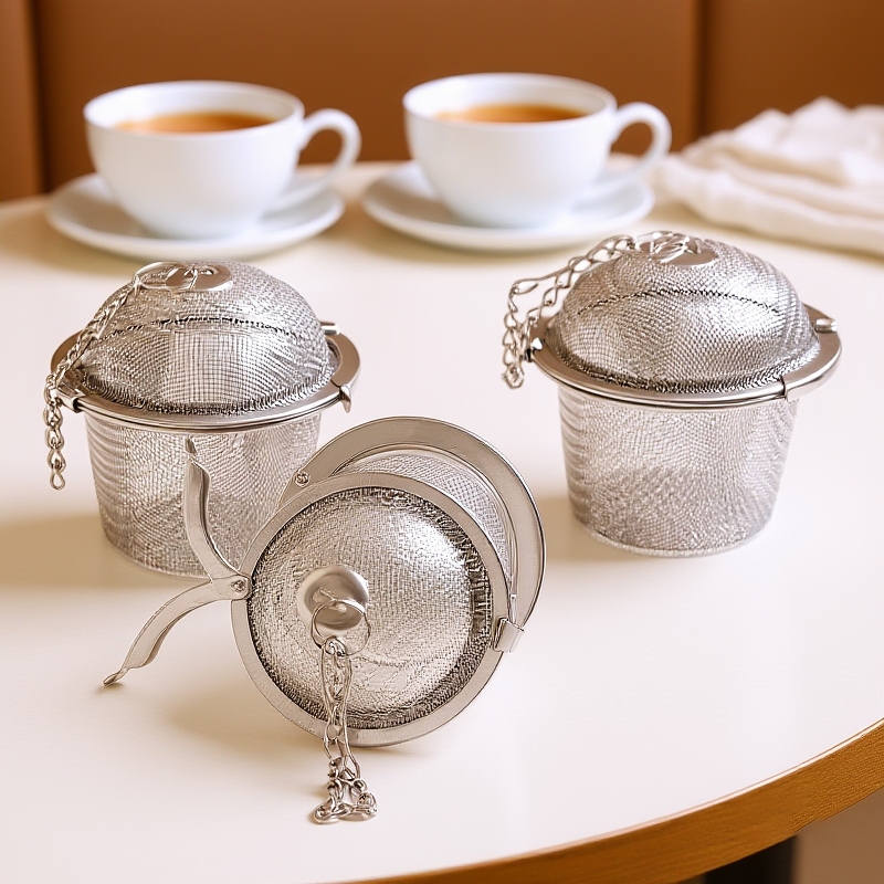 Herbal Tea - 茶スパイスストレーナー調味料ボールメッシュハーブボールステンレス鋼やかんロック茶フィルター