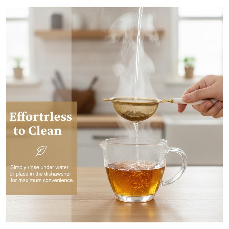 ステンレス製ティーストレーナー、二重メッシュの茶葉フィルター - Herbal Tea のレビューと価格