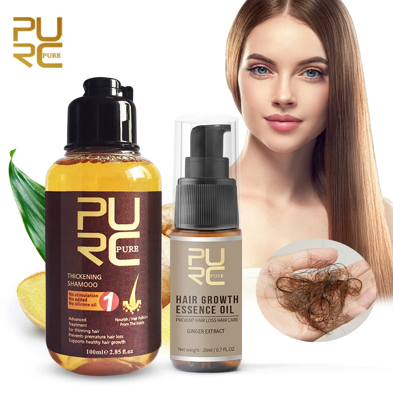 PURC ジンジャーヘアシャンプーとヘアオイルセット 薄毛再 - Licorice Root Sticks のレビューと価格