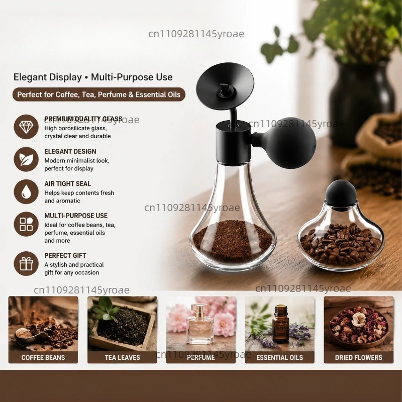 ガラス製アロマサンプルボトル コーヒー豆 茶 香水 エッセン - Essential Oils のレビューと価格