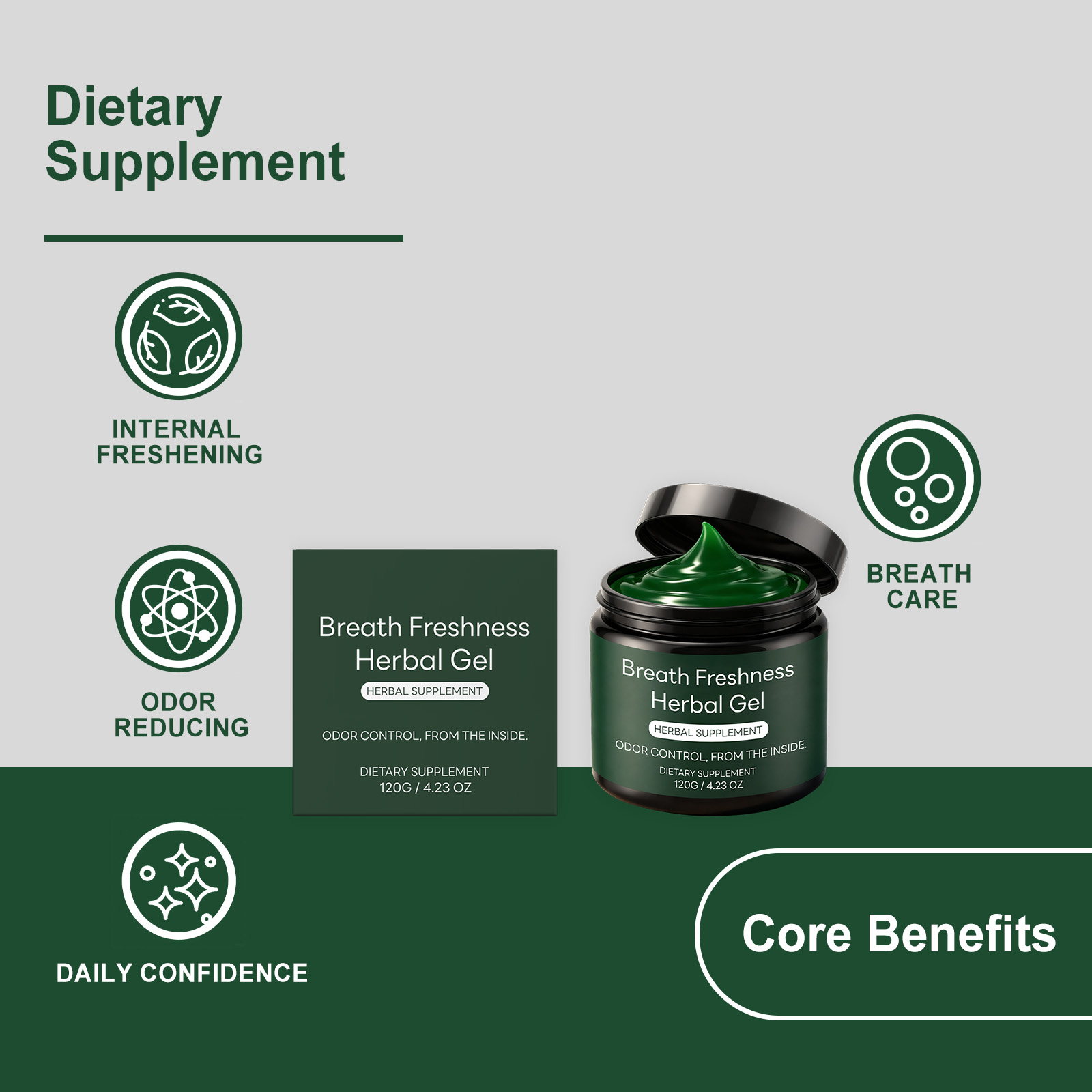 ブレスフレッシュネス ハーブジェルサプリメント ナチュラルミ - Herbal Supplement のレビューと価格