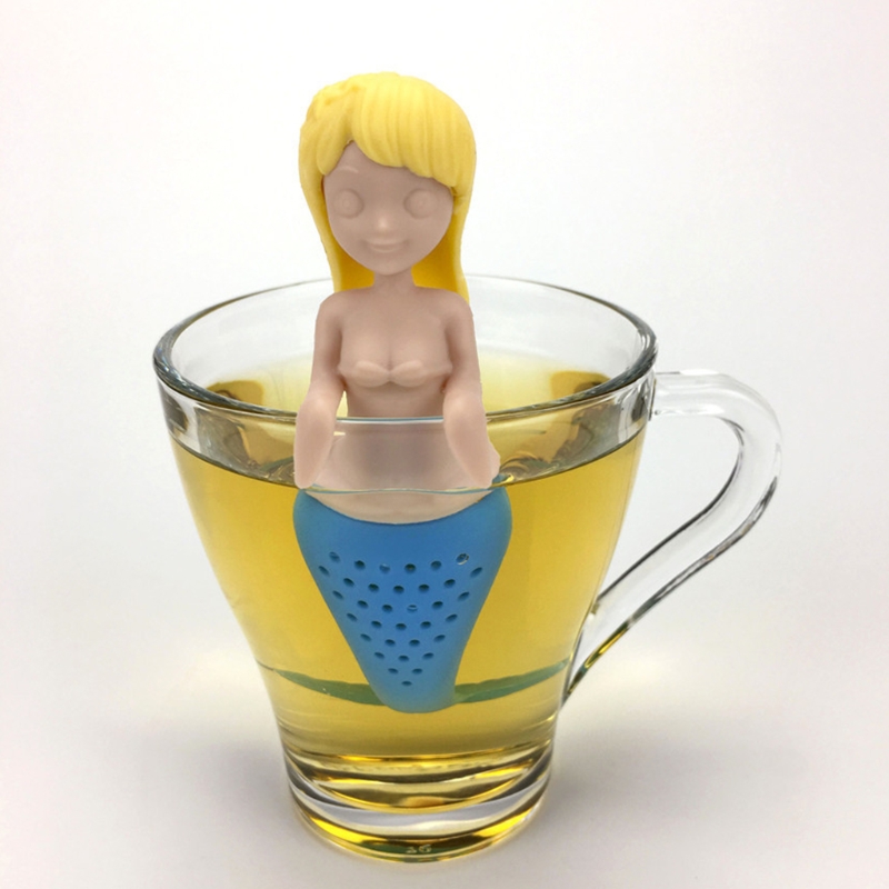 人魚のティーリーフのゆったりとしたストレーナーのためのシリコ - Herbal Tea のレビューと価格