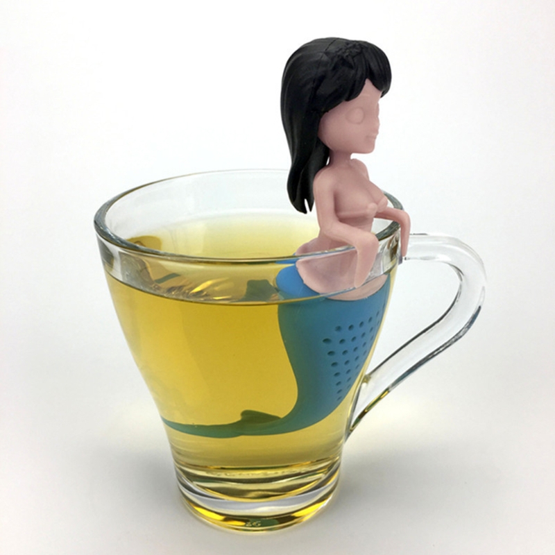 人魚のティーリーフのゆったりとしたストレーナーのためのシリコ - Herbal Tea のレビューと価格