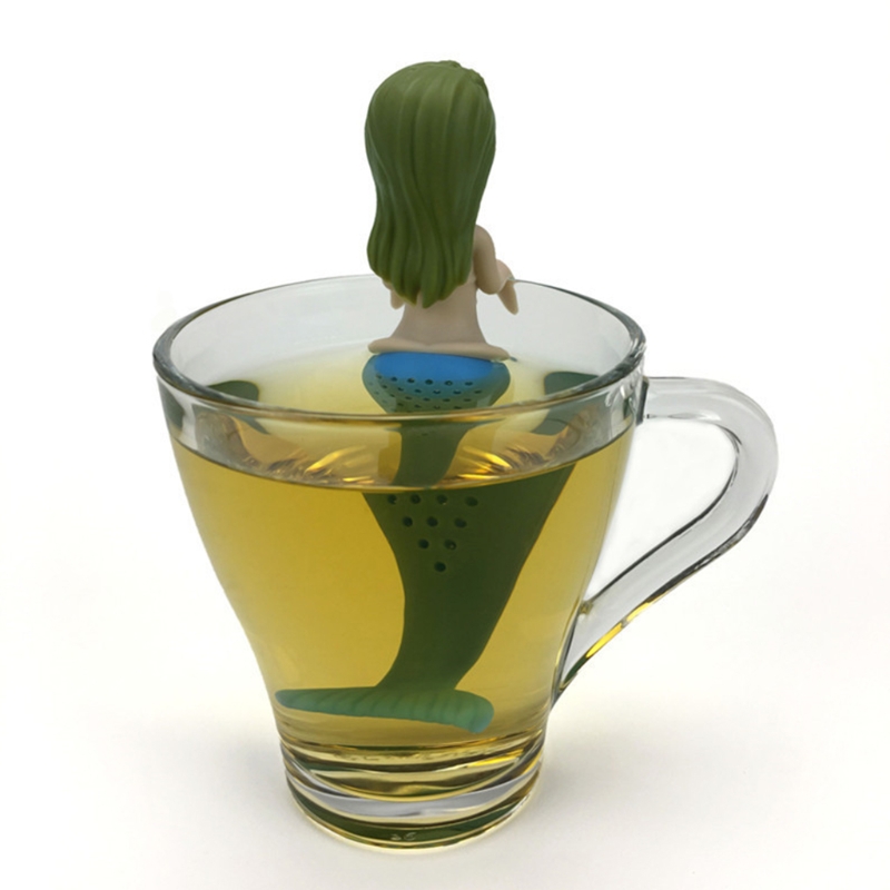 人魚のティーリーフのゆったりとしたストレーナーのためのシリコ - Herbal Tea のレビューと価格