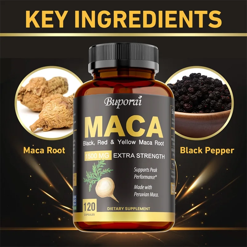 マカカプセル - サイズを大きくし、硬さを高め、強度を改善し - Herbal Supplement のレビューと価格