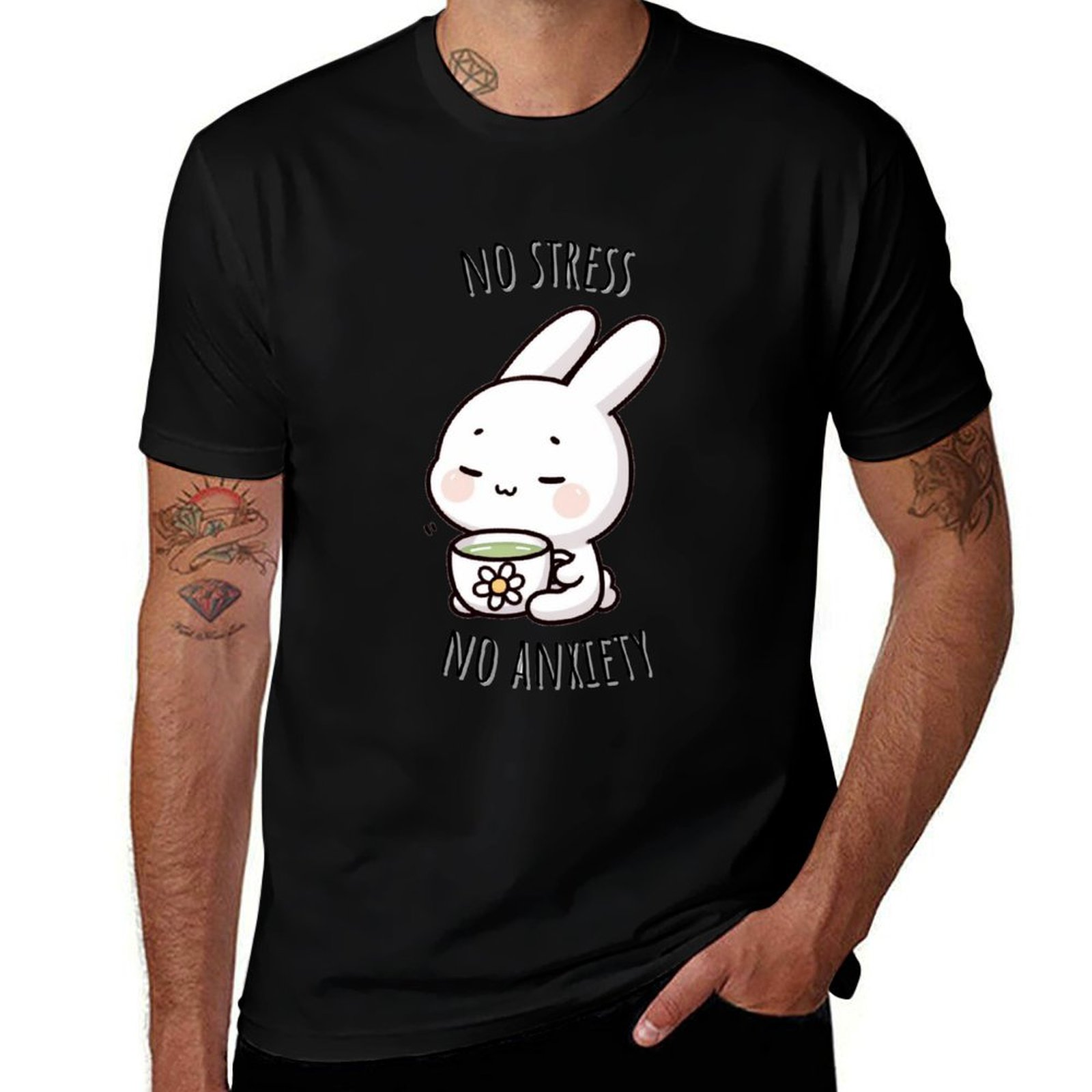 カモミールティーバニー Tシャツ ベーシック半袖Tシャツ メ - Chamomile Tea のレビューと価格