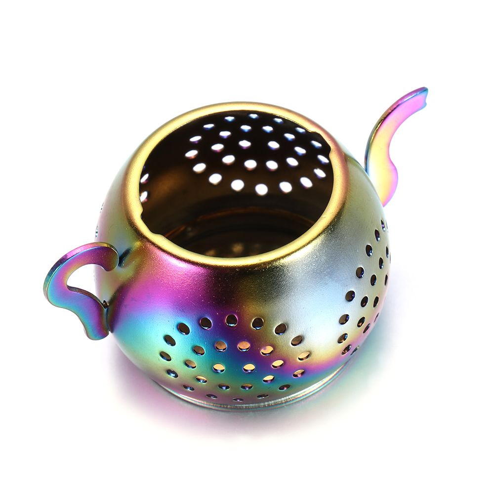 ティーポットの形をしたティーストレーナー,チェーン付き,ステ - Herbal Tea のレビューと価格