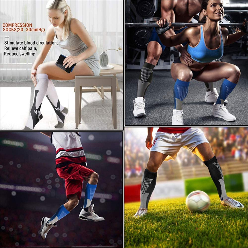 男性と女性のためのスポーツソックス,ランニング,サッカー,マ - Echinacea のレビューと価格