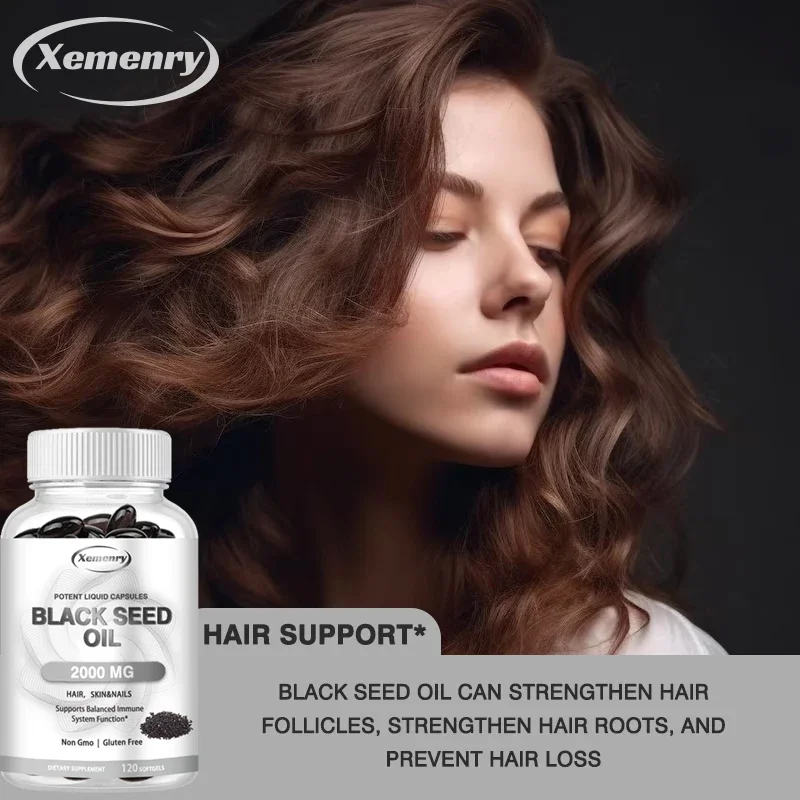ビーガンブラックシードオイルカプセル - 純粋なコールドプレ - Herbal Supplement のレビューと価格