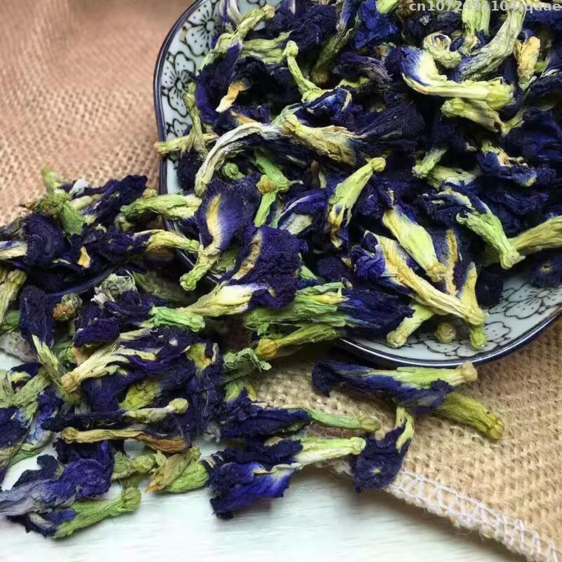 天然蝶蘭ドライフラワーブルーバタフライピーの花美容石鹸ウェデ - Dried Herbs のレビューと価格