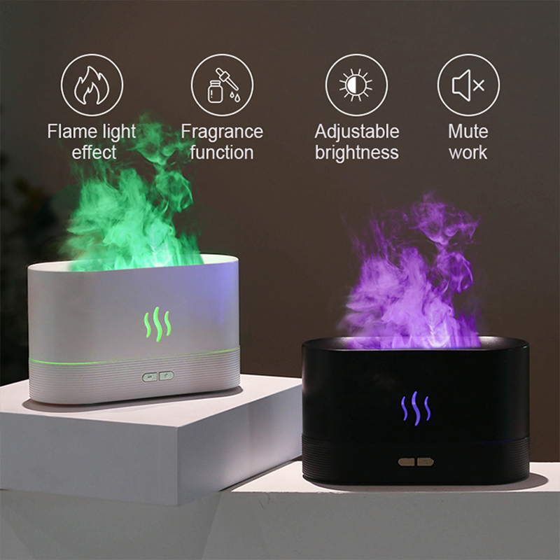 USBデスクトップフレームアロマディフューザー加湿器 7色シ - Lavender Oil のレビューと価格