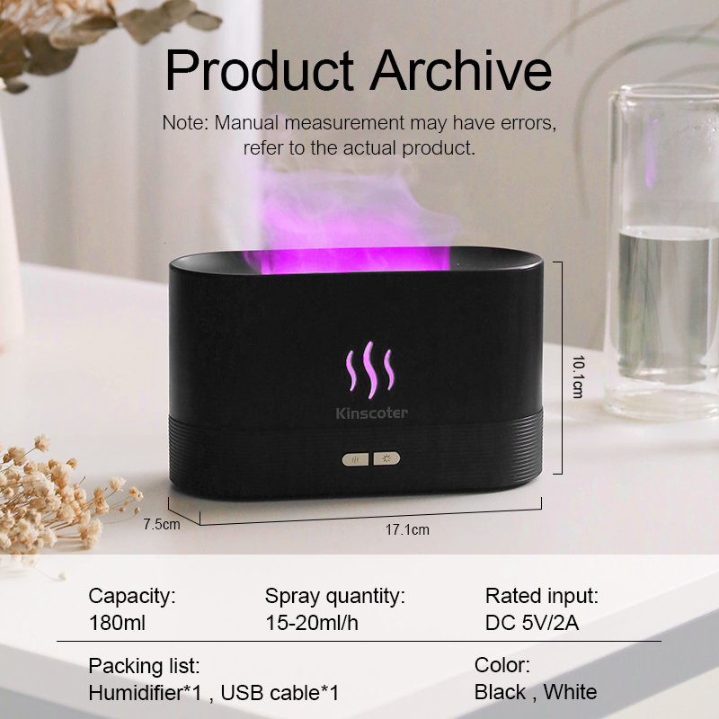 USBデスクトップフレームアロマディフューザー加湿器 7色シ - Lavender Oil のレビューと価格