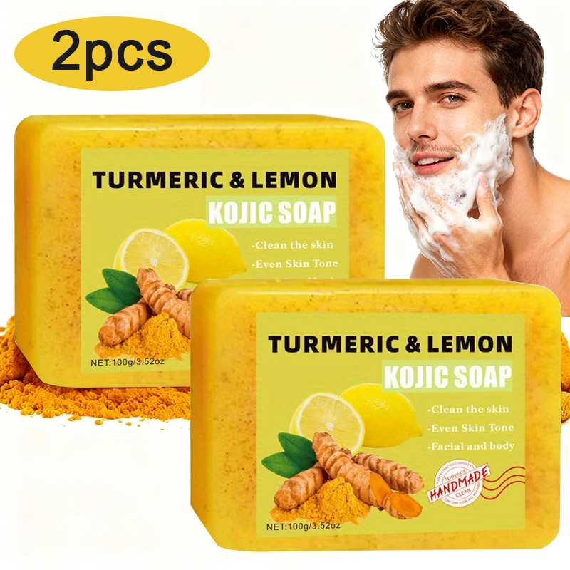 ターメリッククエン酸石鹸 2 個、優しいクレンジング、ボディ - Turmeric のレビューと価格