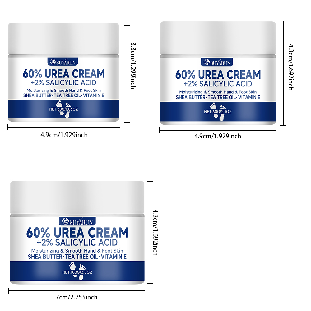 SUYARUN 60% 尿素フット クリーム、かかとのひび割 - Herbal Tincture のレビューと価格
